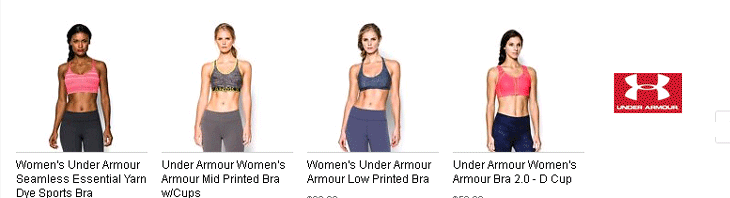 eBay Women's Under Armour Sports Bras Shopping